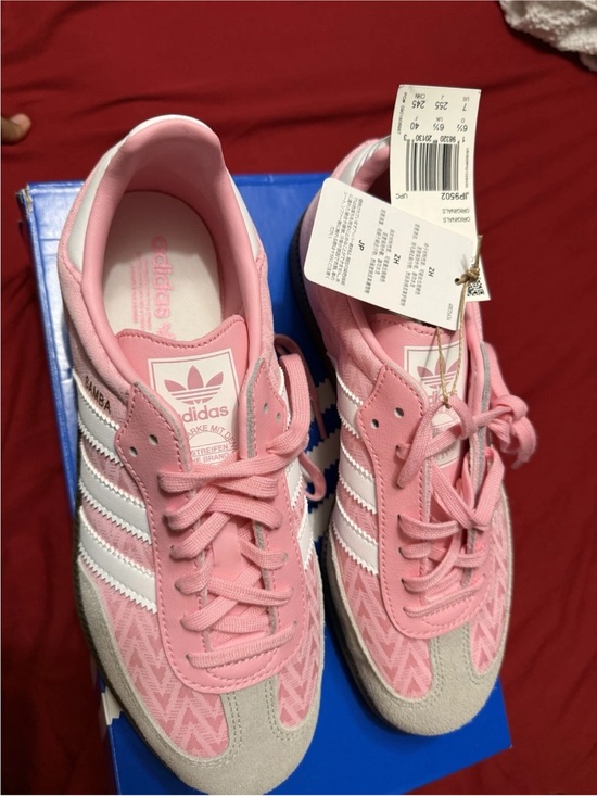 adidas Shoes - adidas Pink & White Women's Sneakers Samba-inspired